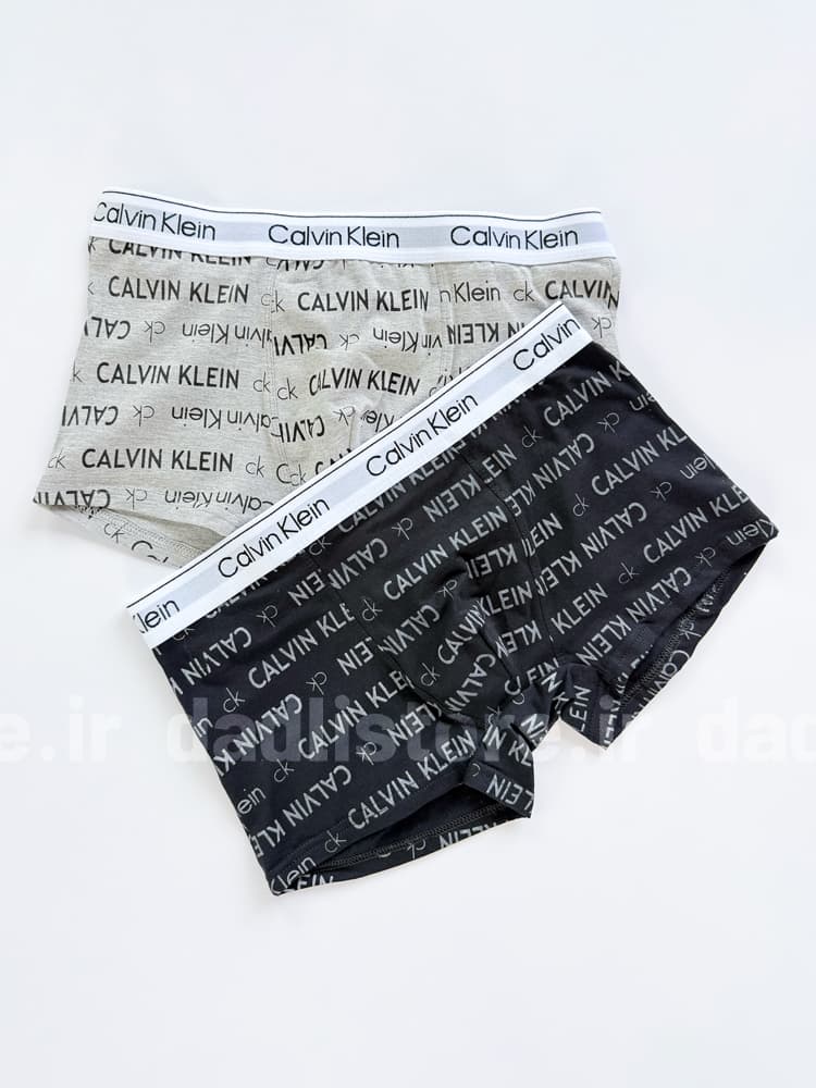 شورت پادار مردانه نخ پنبه طرح نوشته کلوین کلاین Calvin Klein — تصویر ۴