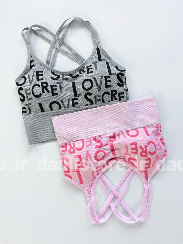 نیمتنه کاپدار ورزشی کبریتی بند دوبل ضربدری Love secret — تصویر ۷