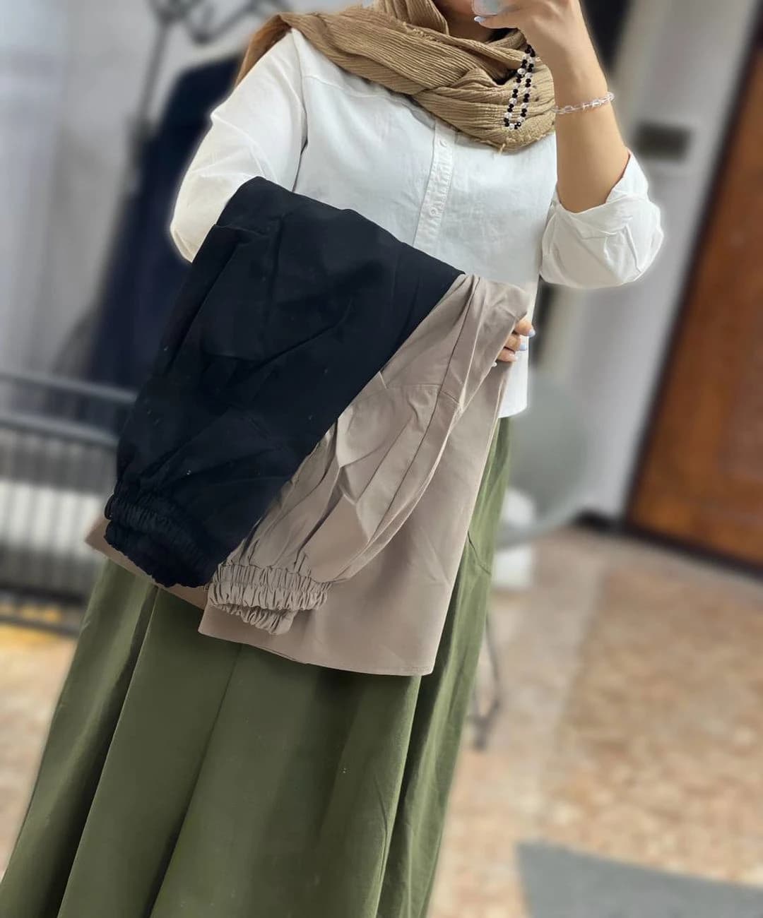 دامن لینن مدل آترینا — تصویر ۲
