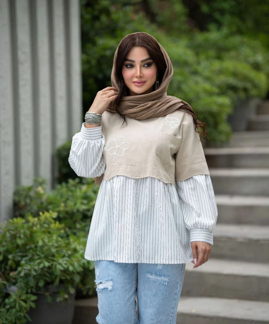 شومیز لینن مدل سوگند — تصویر ۵