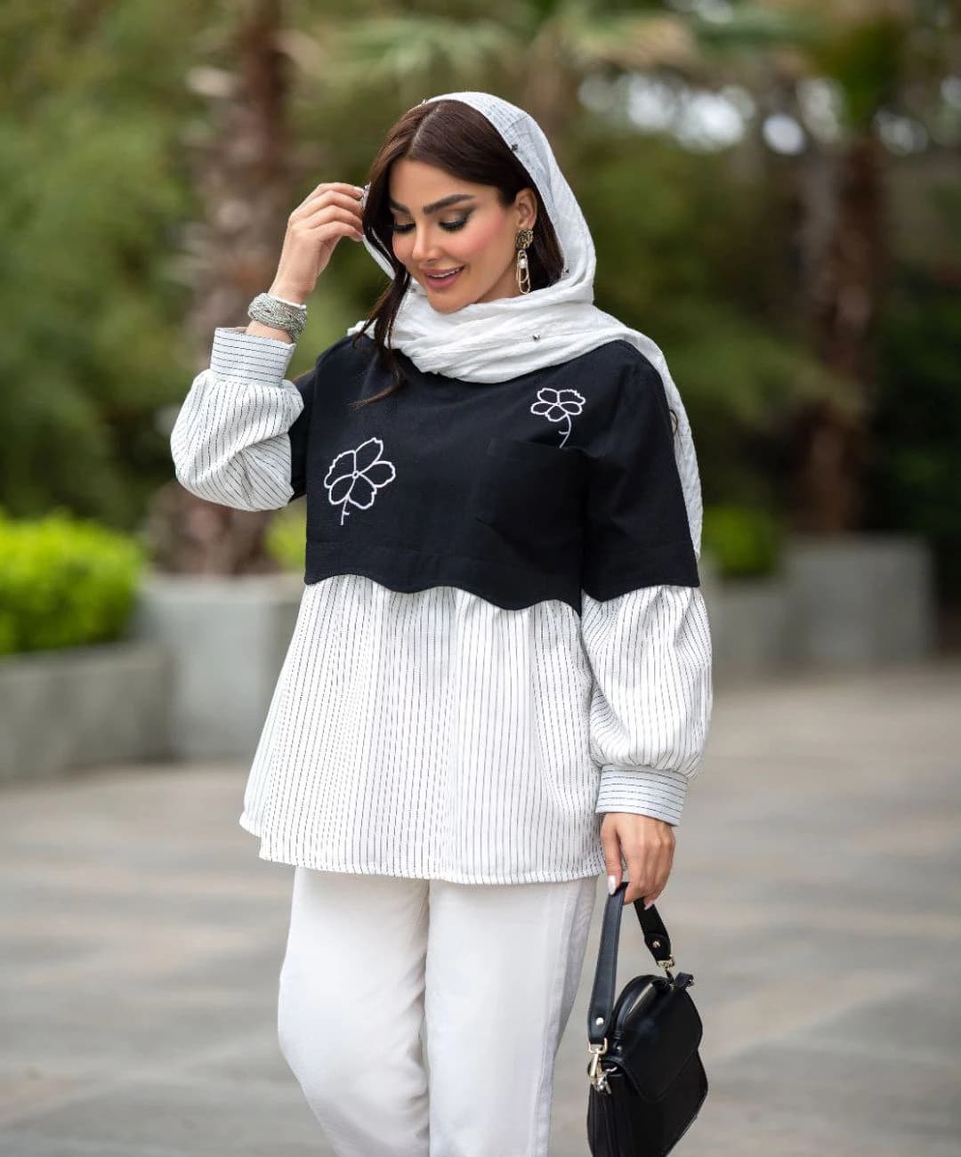 شومیز لینن مدل سوگند — تصویر ۴