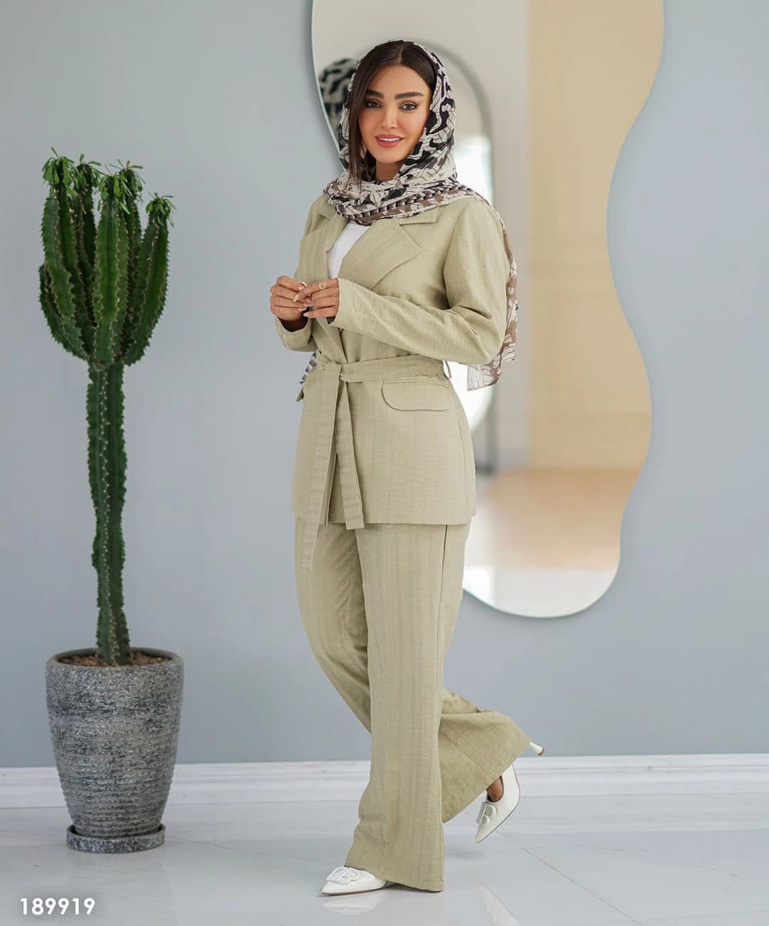 کت شلوار لینن مدل سالیا