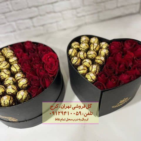 دسته گل رز سفید ولنتاین در گلفروشی صادقیه