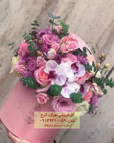 جعبه گل روز زن برای مادر بزرگ – در گلفروشی گلها