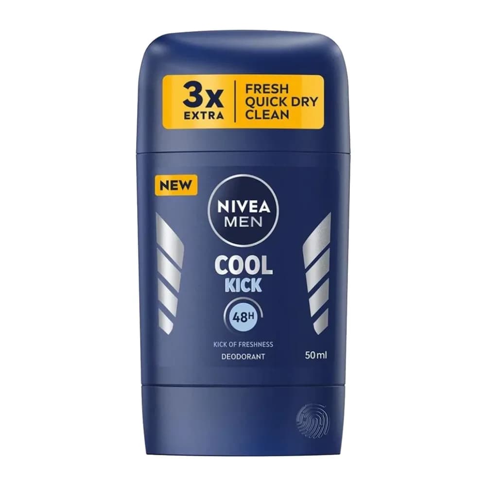 مام صابونی ضد تعریق مردانه نیوآ کول کیک 48 ساعته Nivea Men deodorant stick 50 ml Cool Kick — تصویر ۷