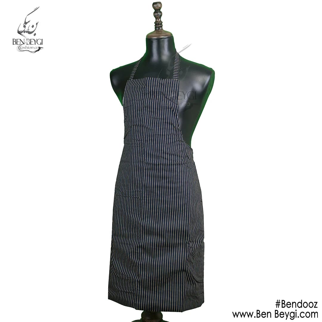 پیشبند آشپزی پارچه ساتن راه راه (اپرون) IR-7848