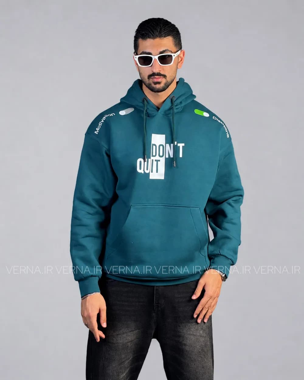هودی مردانه باکسی MCH-DONT QUIT — تصویر ۳