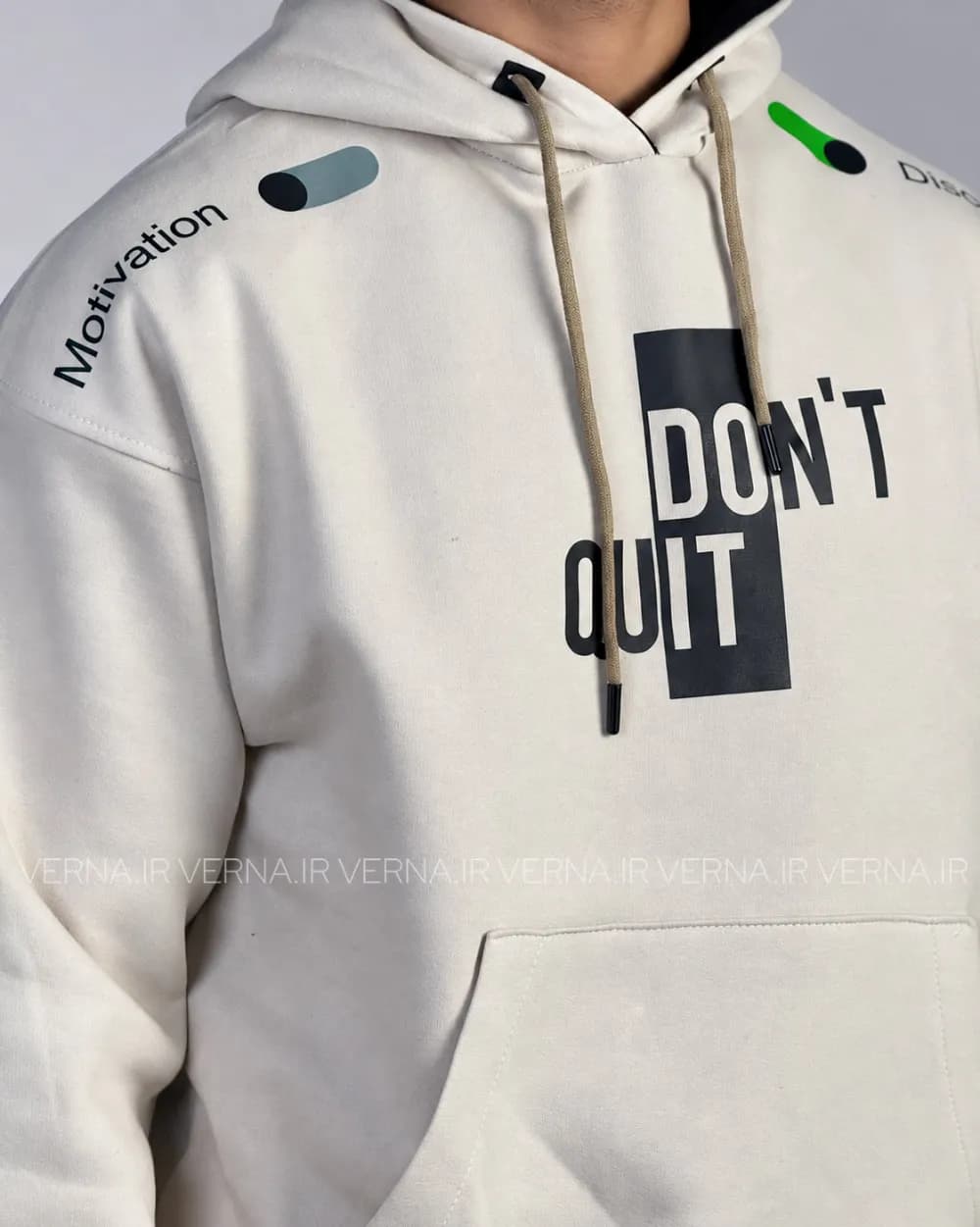 هودی مردانه باکسی MCH-DONT QUIT — تصویر ۷