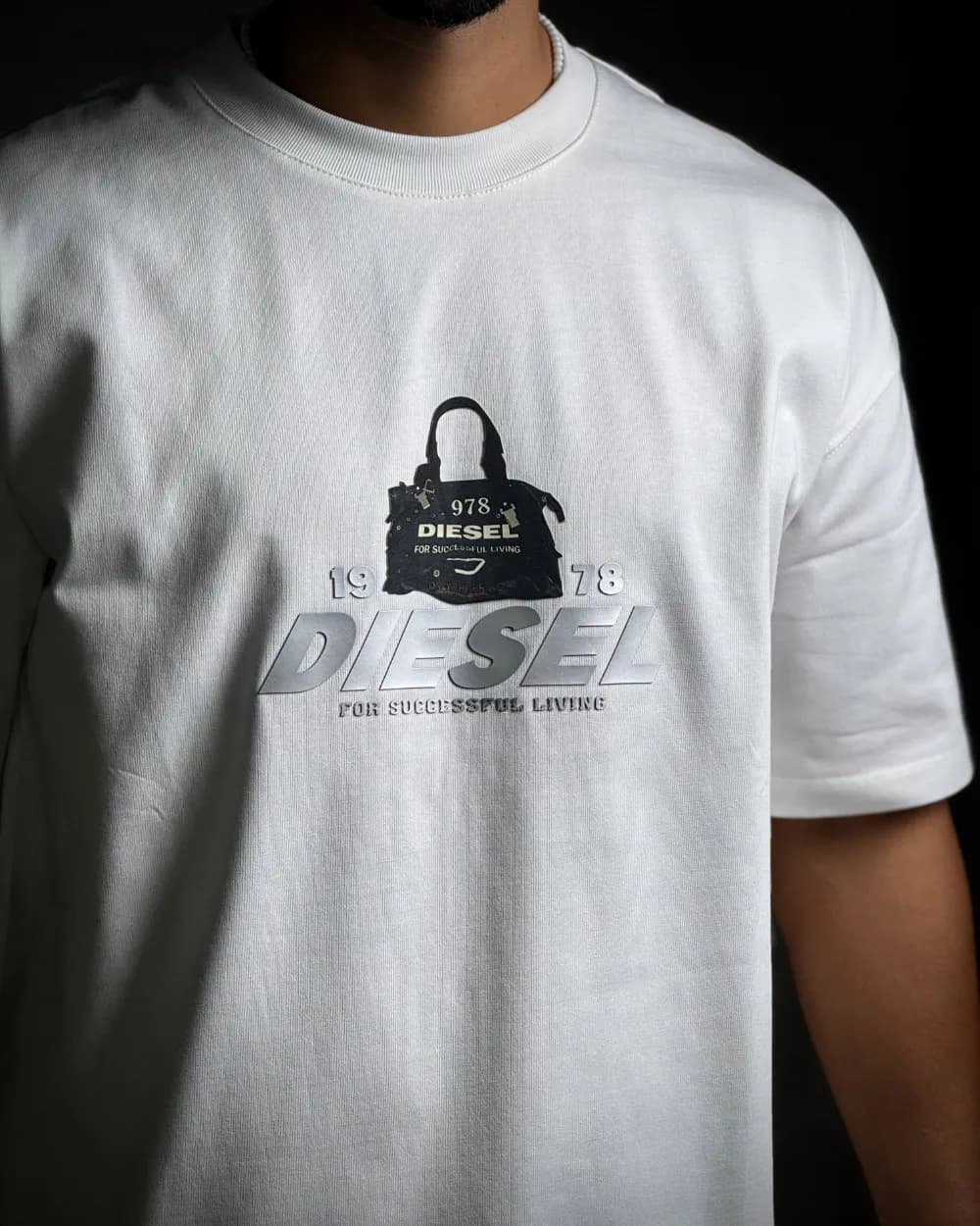 تیشرت مردانه باکسی DIESEL BAG — تصویر ۲