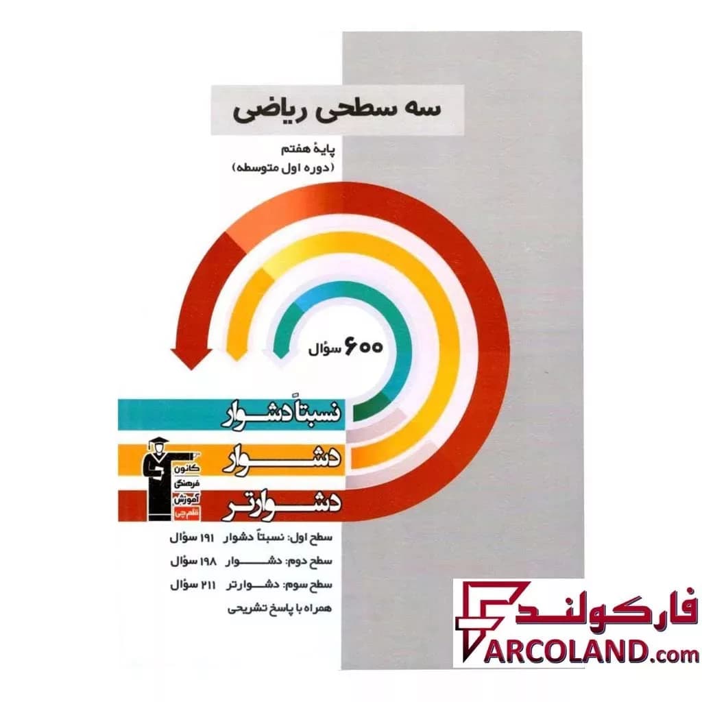 کتاب سه سطحی ریاضی هفتم قلم چی — تصویر ۳