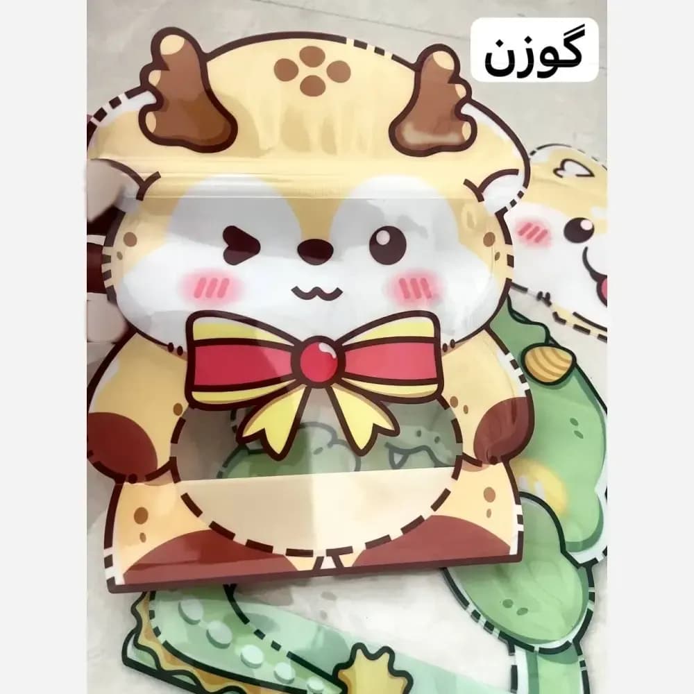 زیپ کیپ فانتزی حیوانات ابعاد 16 در 13 سانتیمتر بسته 4 عددی — تصویر ۱۲
