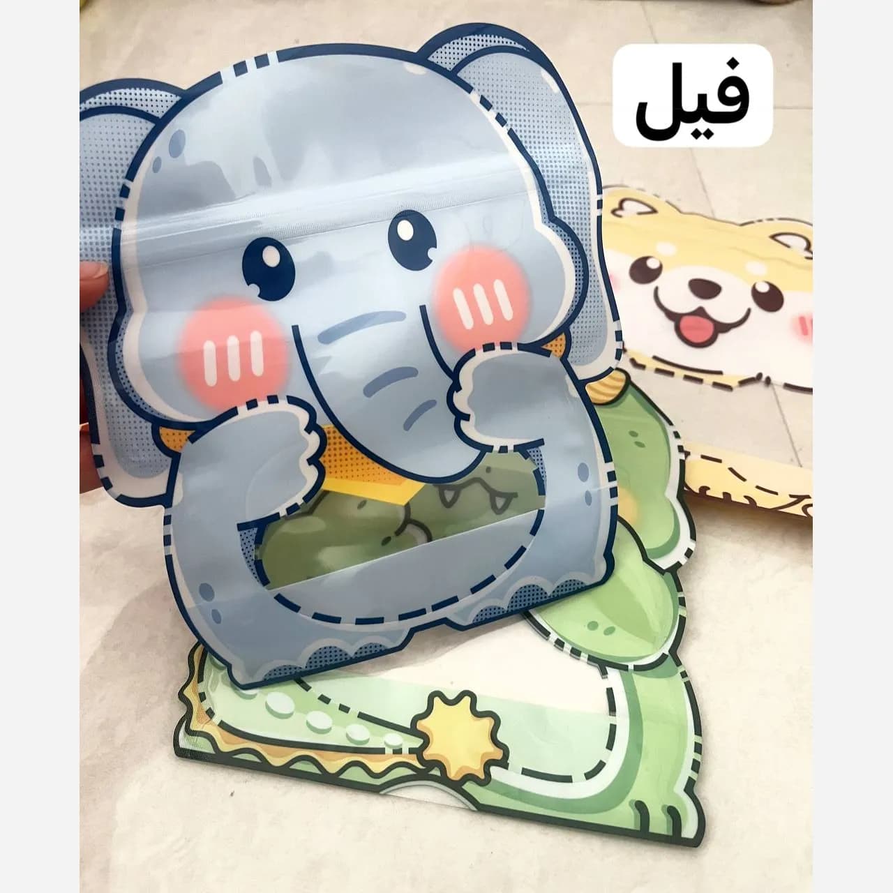 زیپ کیپ فانتزی حیوانات ابعاد 16 در 13 سانتیمتر بسته 4 عددی — تصویر ۵