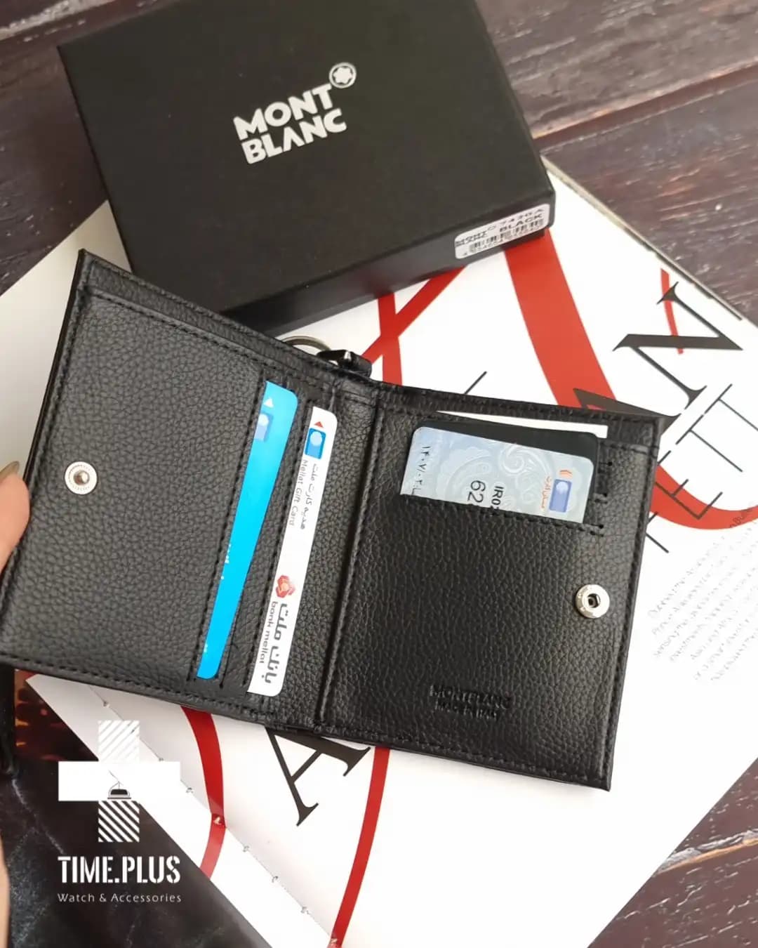 کیف پول چرم فلوتر مون بلان flutter leather — تصویر ۷