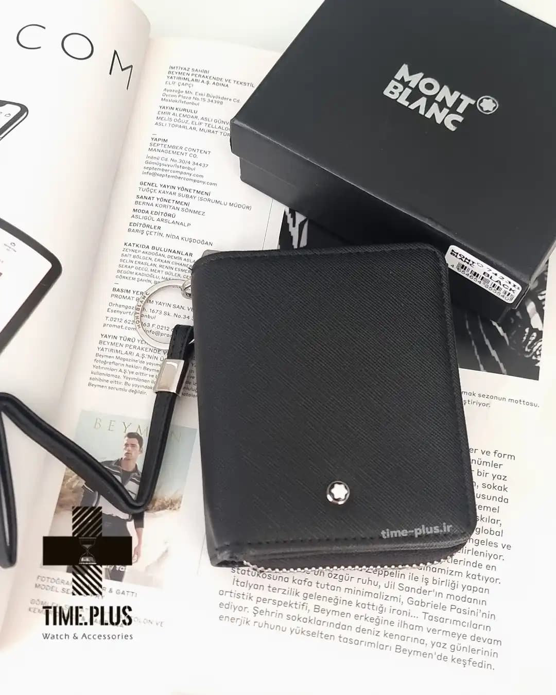 کیف پول مون بلان Saffiano Leather Wallet — تصویر ۸