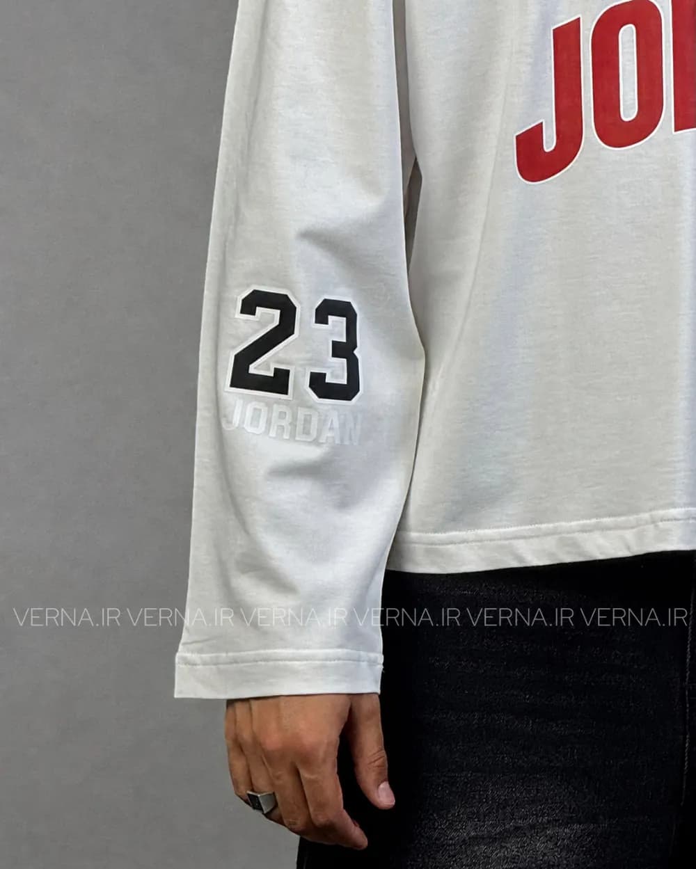 تیشرت مردانه دونخ باکسی بلند JORDAN 23 — تصویر ۲