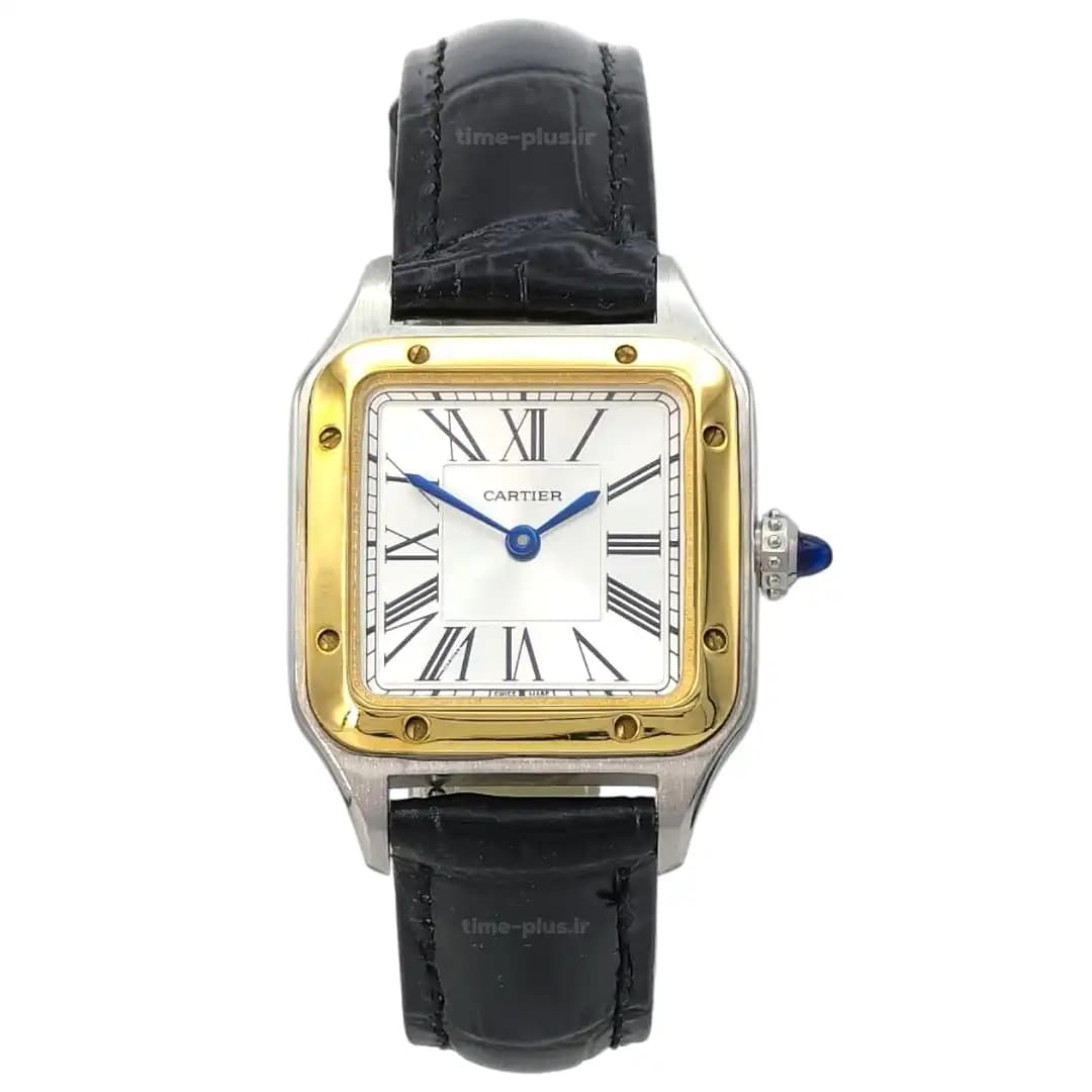 ساعت کارتیر زنانه Santos dumont black strap