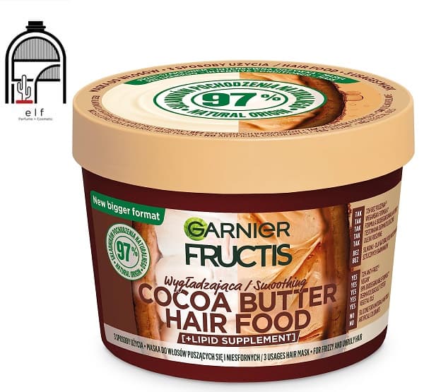 ماسک موی گارنیر کاکائو Garnier Fructis Hair Food Cocoa Butter Mask for Frizzy and Unruly 400 ml