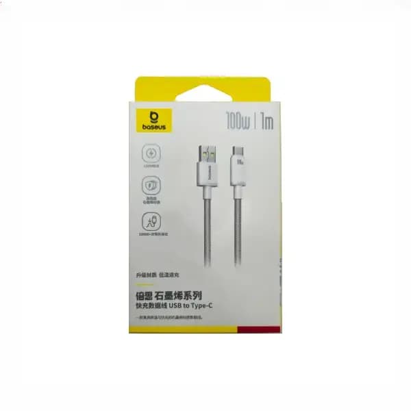 کابل تایپ سی 100 وات 1 متر بیسوس CB000107