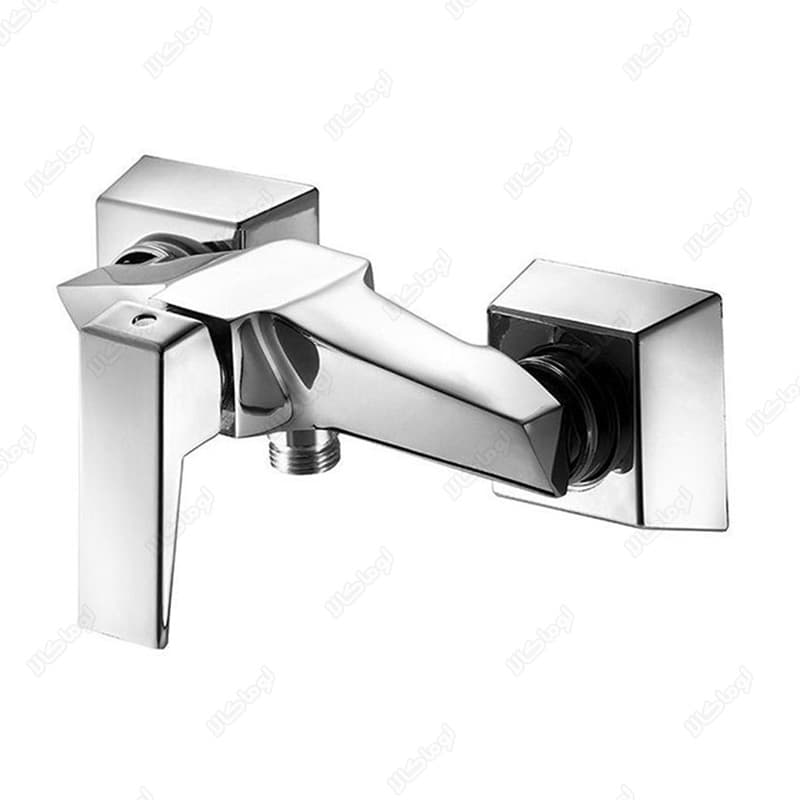 شیر توالت کی دبلیو سی مدل کواترو کروم — تصویر ۵