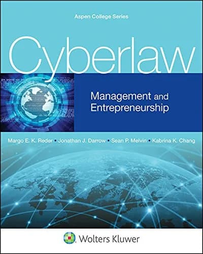 و دانلود نسخه کامل کتاب زبان اصلی Cyberlaw: Management and Entrepreneurship (Aspen College Series) Kindle Edition | دانلود کتاب خارجی