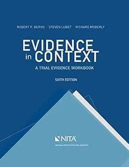 و دانلود نسخه کامل کتاب زبان اصلی Evidence in Context: A Trial Evidence Workbook (NITA) PDF | دانلود کتاب خارجی