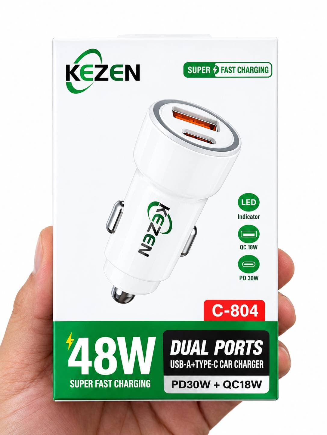 شارژر فندکی کزن مدل kezen C-804