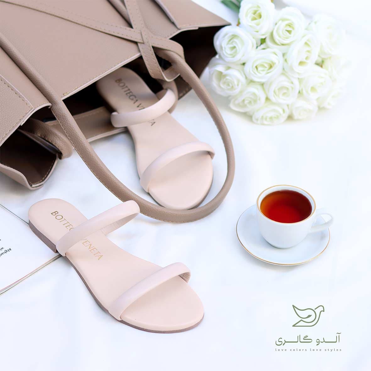 صندل مدل دو بند کلارا — تصویر ۷