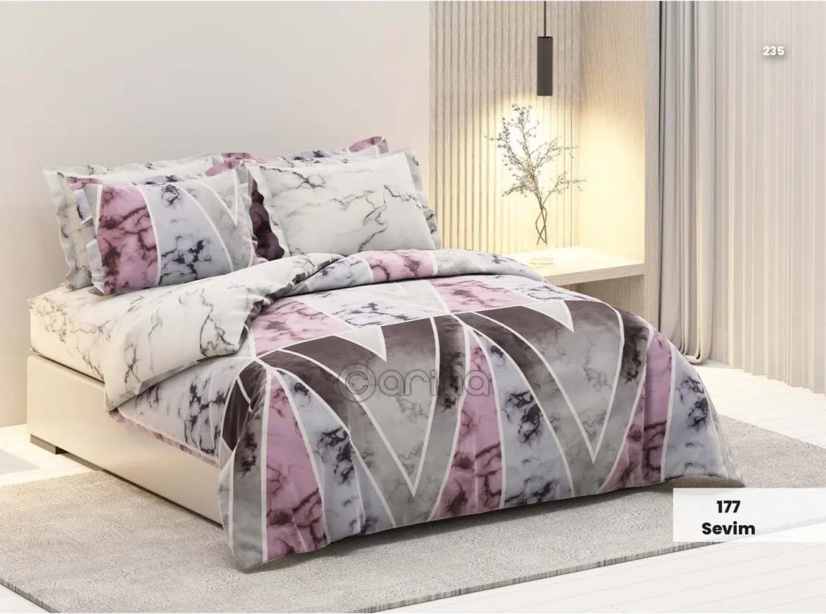 روتختی یک نفره کارینا اکو کالکشن کد sevim 177 (ملحفه تشک 90 )