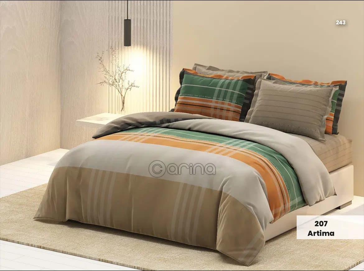 روتختی یک نفره کارینا اکو کالکشن کد artima 207 (ملحفه تشک 90 – 120)