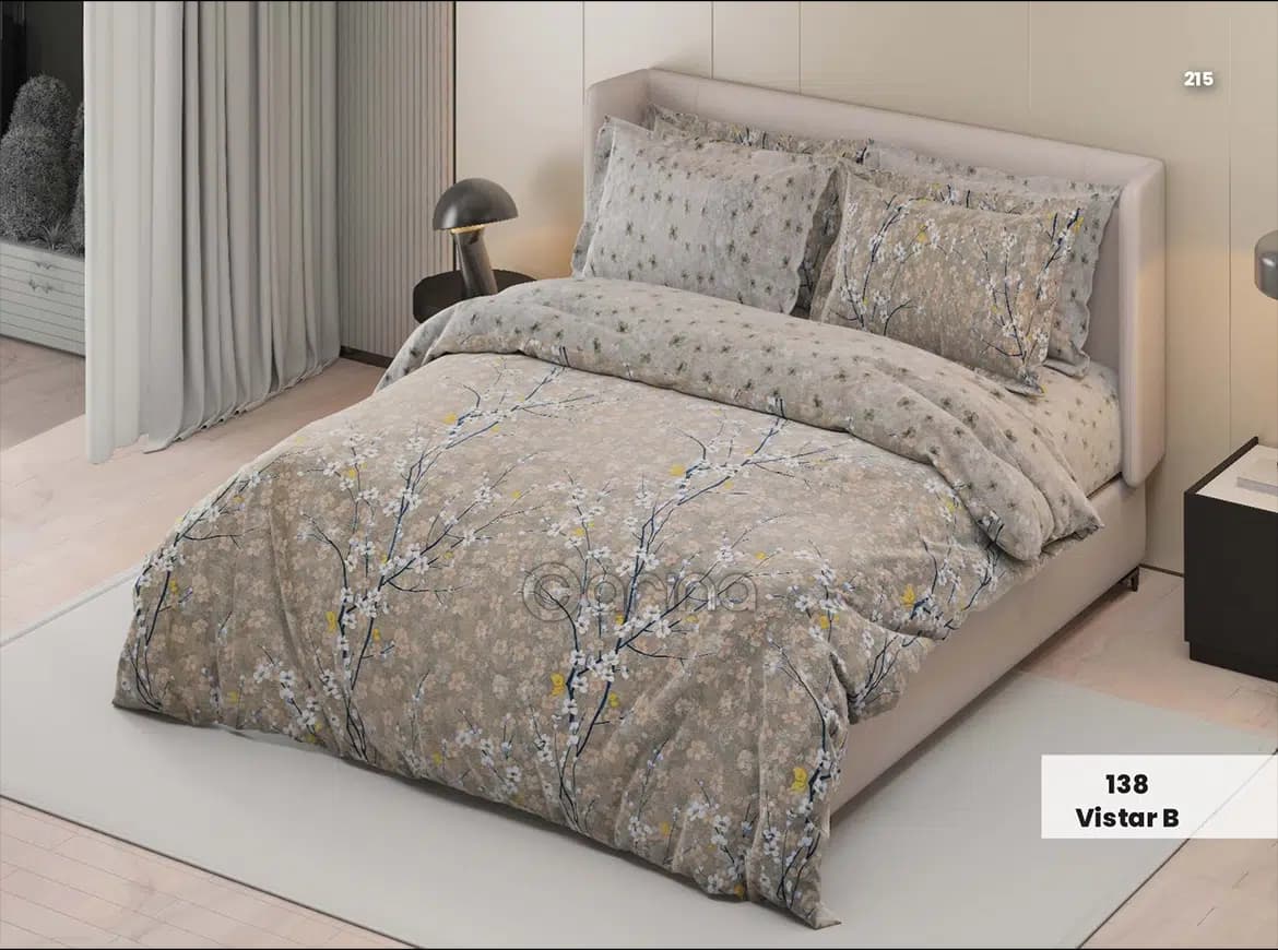روتختی دو نفره کارینا اکو کالکشن کد vistar B 138 (ملحفه تشک 160)