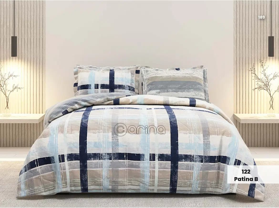 روتختی یک نفره کارینا پلاس کالکشن کد patina B 122 (ملحفه تشک 90)
