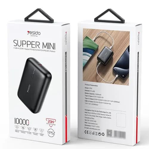پاور بانک فست شارژ 10000 یسیدو Yesido YP52 PD 22.5W — تصویر ۳