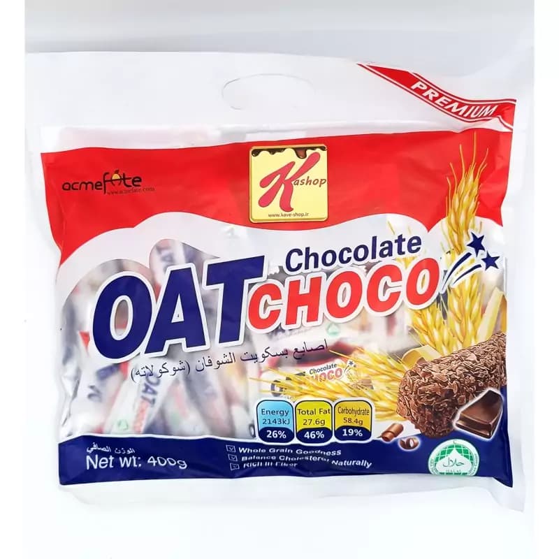 بیسکویت غلات 400 گرمی oat choco_ایرانی