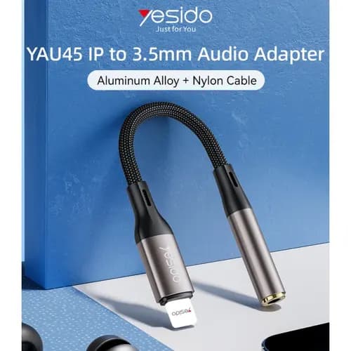 تبدیل لایتنینگ به AUX یسیدو YESIDO YAU45 — تصویر ۲