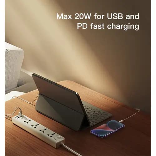 چند راهی 4 خانه برق یسیدو YESIDO MC18 با USB و Type-C — تصویر ۴