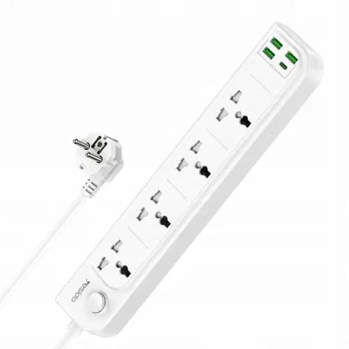 چند راهی برق USB دار و PD یسیدو YESIDO MC20