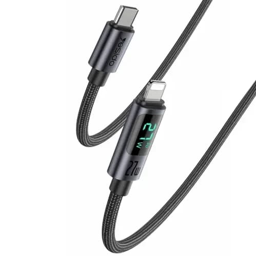 کابل USB-C به لایتنینگ یسیدو YESIDO CA157 PD27W طول 1.2 متر