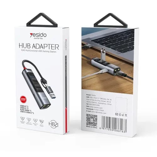 هاب USB یسیدو مدل YESIDO HB21 — تصویر ۳