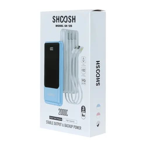 پاوربانک فست شارژ 20 هزار شوش SHOOSH SH125 — تصویر ۲
