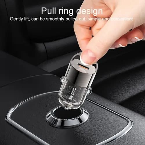 شارژر فندکی فست شارژ یسیدو Yesido Y67 3A PD 45W — تصویر ۴