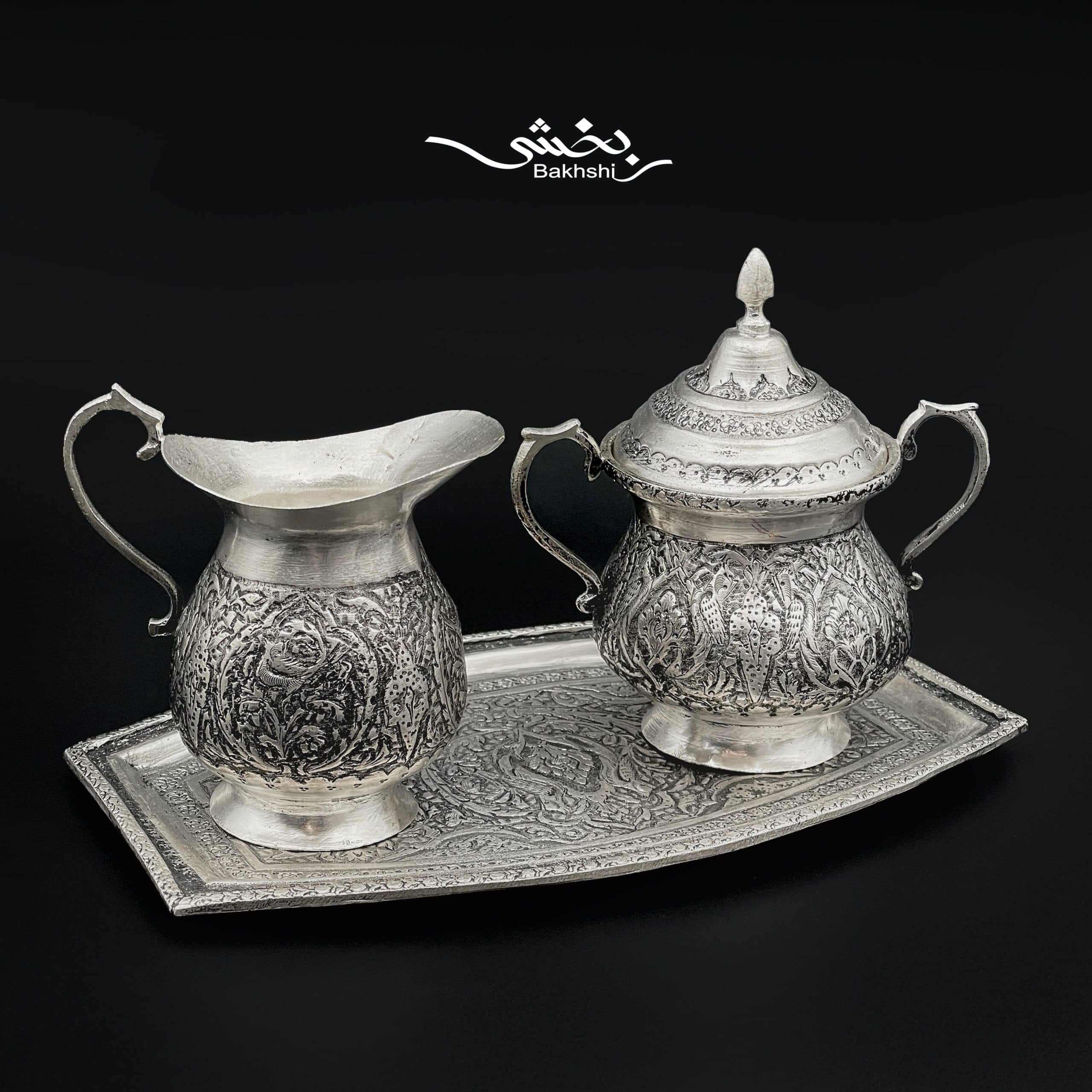 ست سه تکه پارچ و قندان