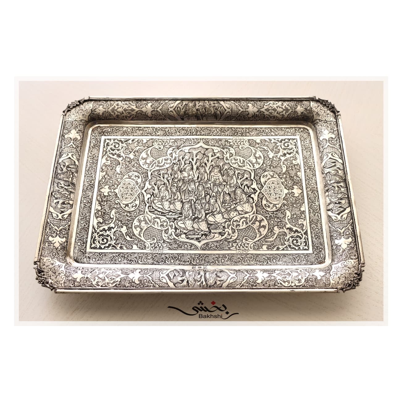 سرویس چای خوری ریز قلم مینیاتور اعلا — تصویر ۳