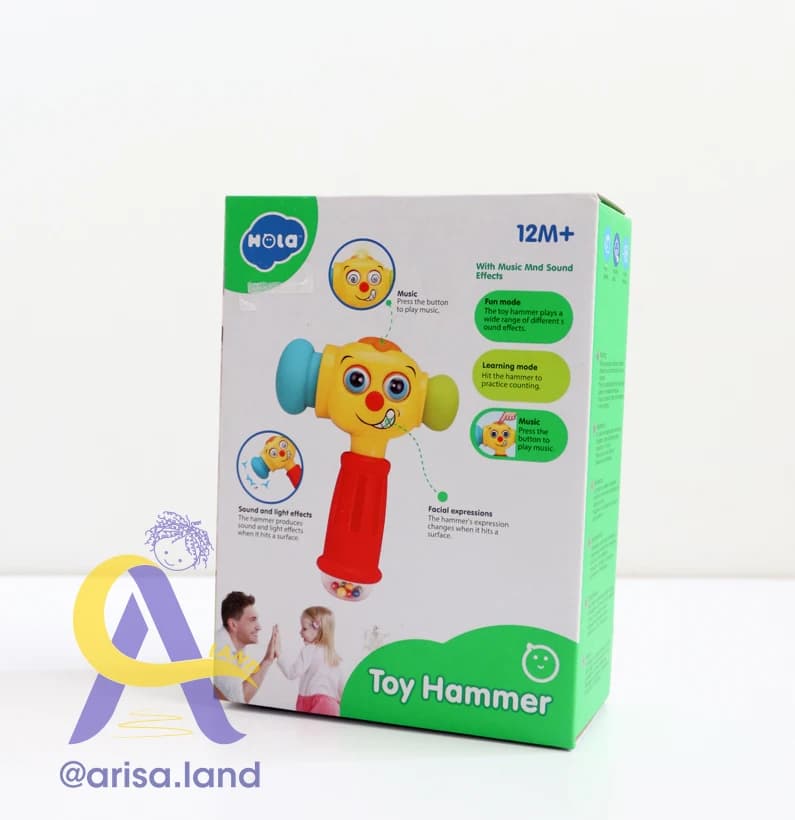 چکش موزیکال آموزشی هولا (Hola Toy Hammer) — تصویر ۳