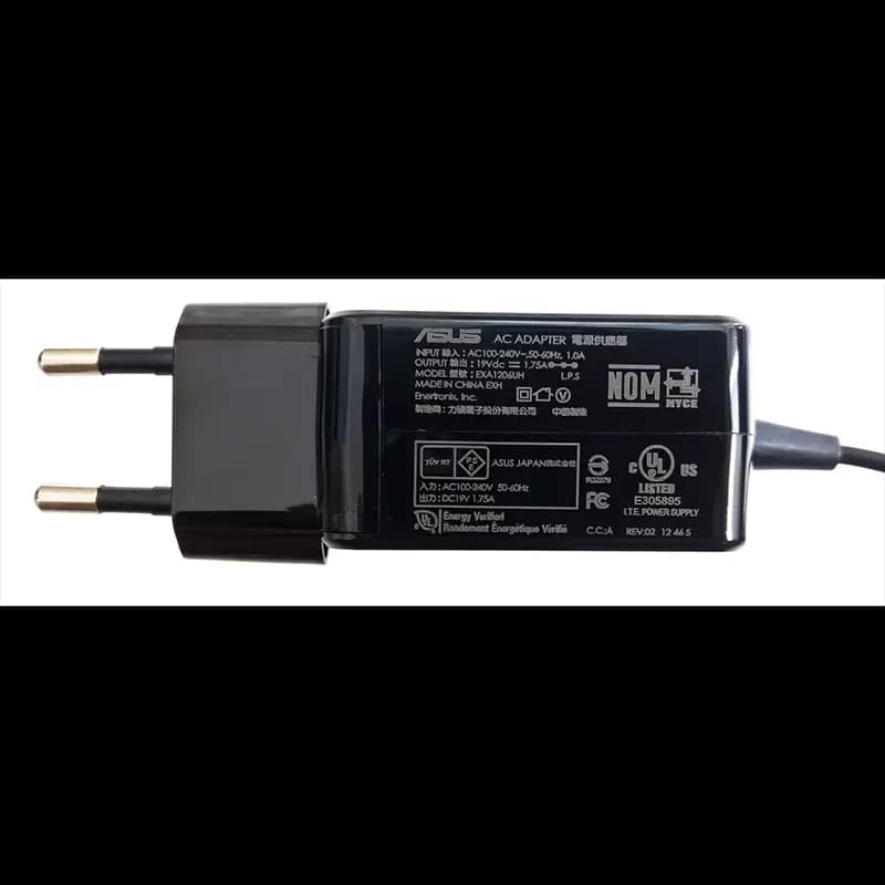شارژر لپ تاپ ایسوس Asus 19V 1.75A مربعی سر فیش مربعی مدل AD890026 (دست دوم) — تصویر ۲
