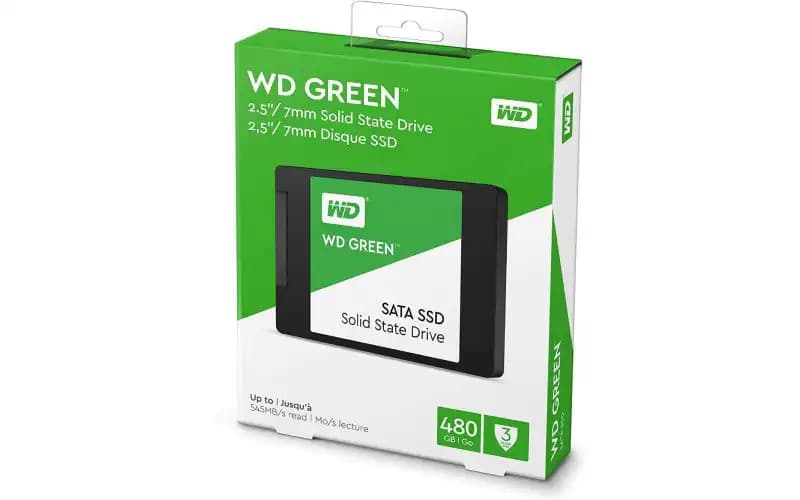 حافظه اس اس دی/SSD اینترنال WD/وسترن دیجیتال مدل Green/سبز — تصویر ۲