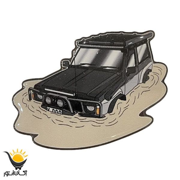 برچسب ژله ای خودرو طرح آفرود Offroad مدل Aground