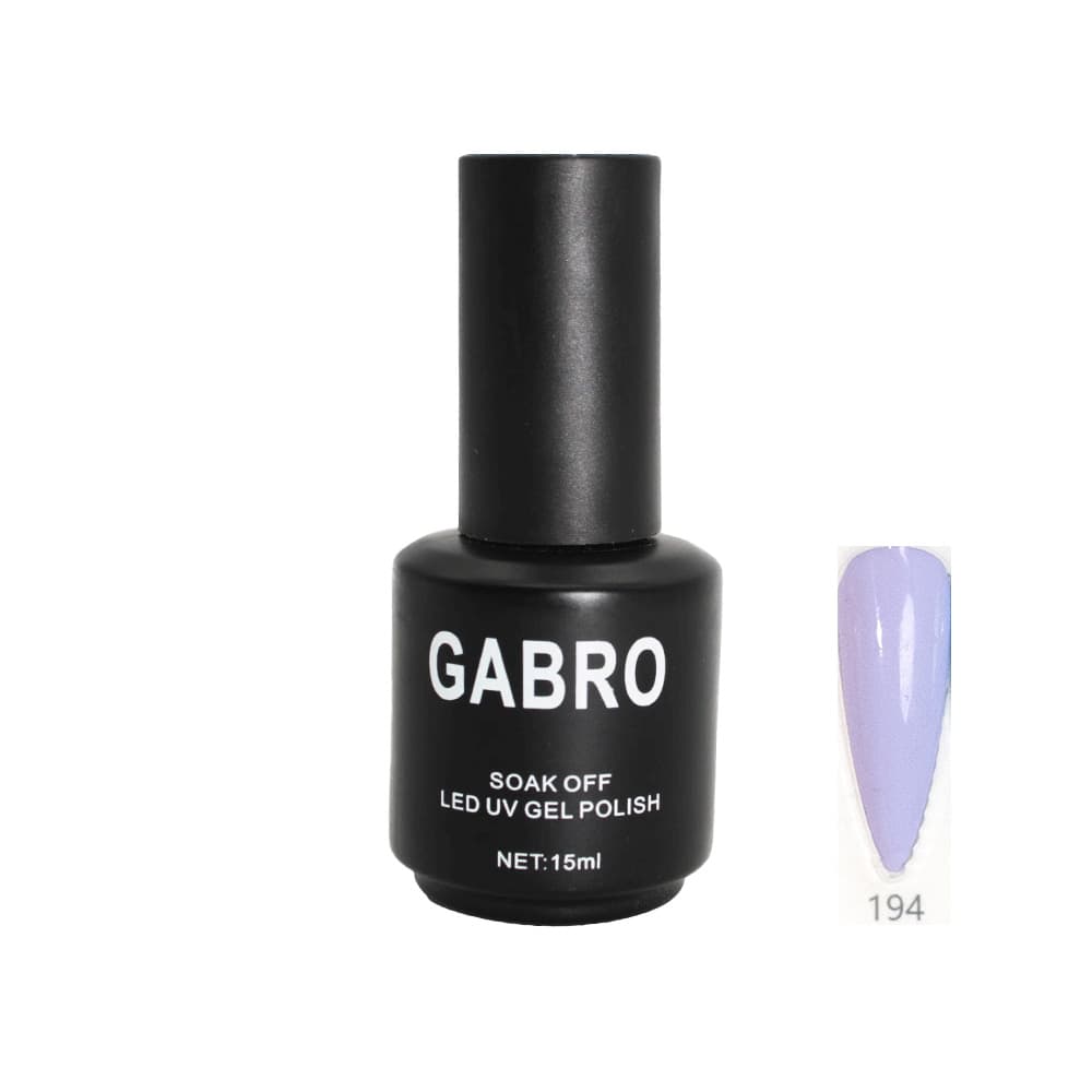 ژل لاک 15 میل گابرو کد 194 ساده GABRO