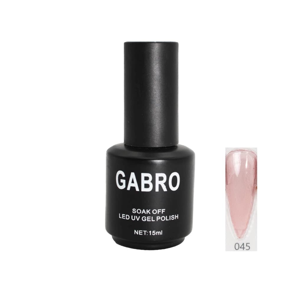 ژل لاک 15 میل گابرو کد 45 رابر بیس رنگی GABRO