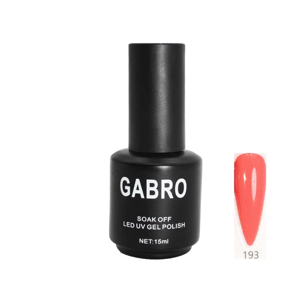 ژل لاک 15 میل گابرو کد 193 ساده GABRO