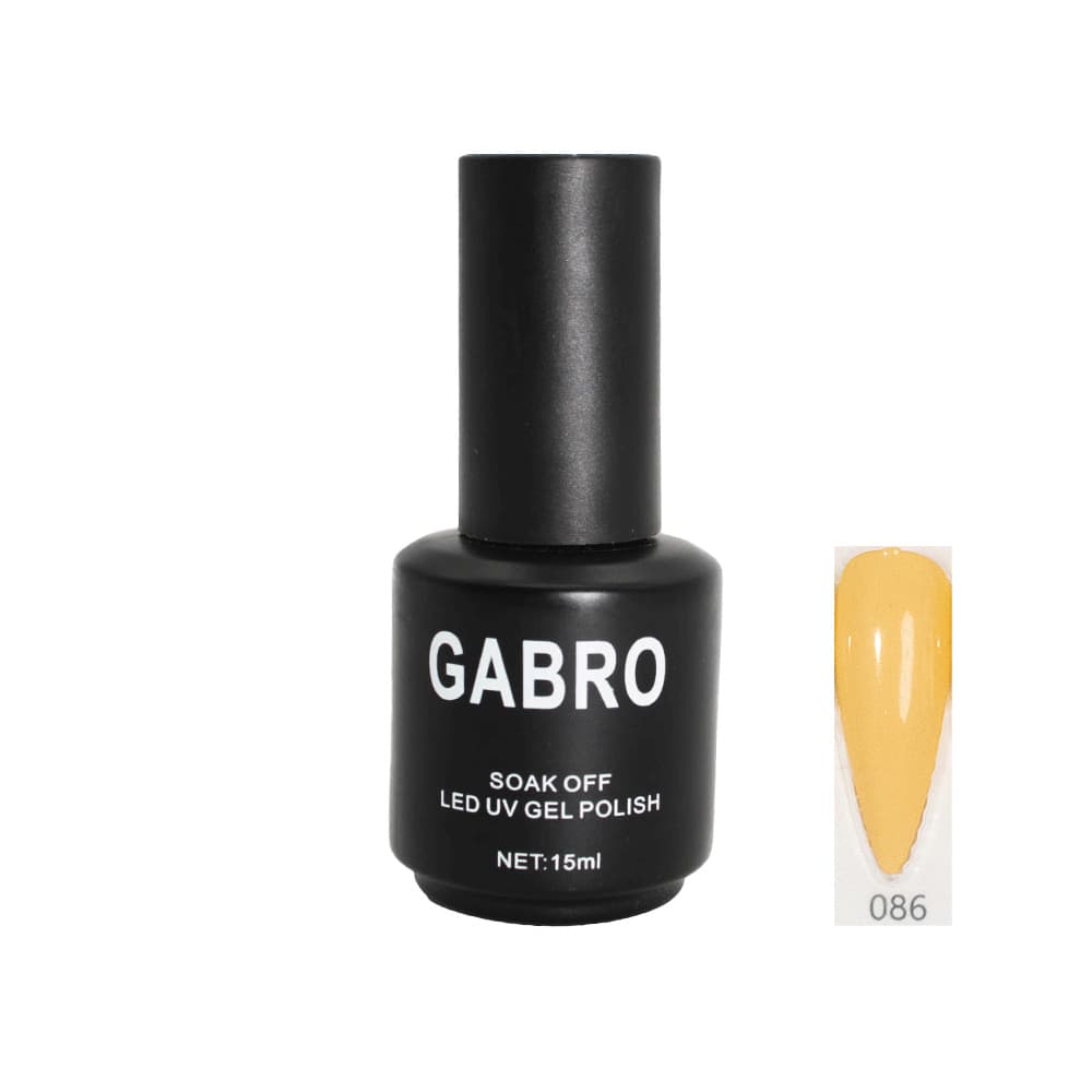 ژل لاک 15 میل گابرو کد 86 ساده GABRO